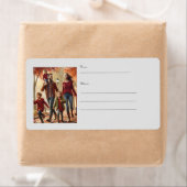 Étiquette d'expédition familiale (En situation)