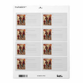 Étiquette d'expédition familiale (Feuille entière)