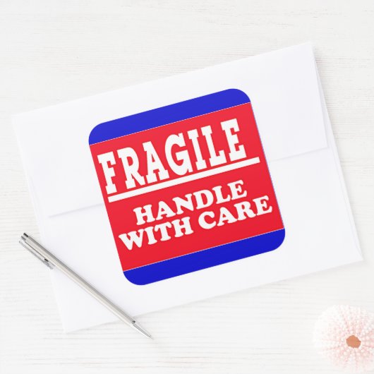 Étiquette d'expédition fragile (Enveloppe)