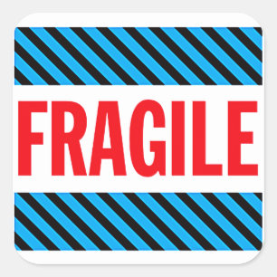 Étiquette d'expédition fragile