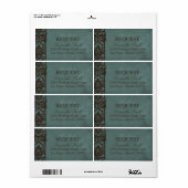 Étiquette d'expédition gothique (Feuille entière)