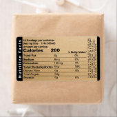 Étiquette d'expédition Kraft Nutrition Facts (En situation)