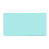 Étiquette d'expédition léger Turquoise (Devant)