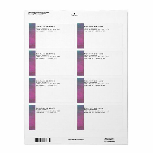 Étiquette d'expédition peint (Feuille entière)