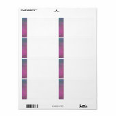 Étiquette d'expédition peint (Feuille entière)