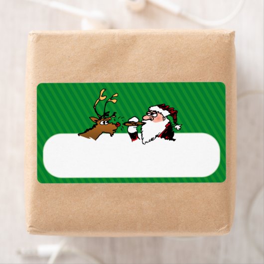 Étiquette d'expédition Père Noël de Stogie Lightin (En situation)