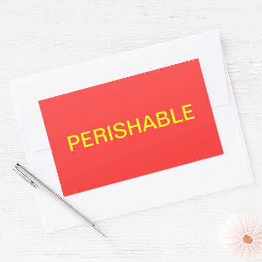 Étiquette d'expédition périssable (Enveloppe)