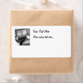 Étiquette d'expédition personnalisé d'art de grill (En situation)