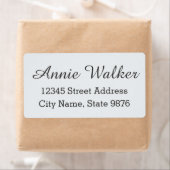 Étiquette d'expédition personnalisé moderne - Blan (En situation)