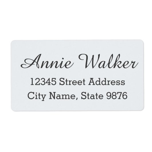 Étiquette d'expédition personnalisé moderne - Blan (Devant)