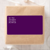 Étiquette d'expédition Plum Purple (En situation)