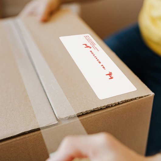 Étiquette d'expédition pour les vacances de Noël C