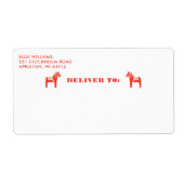 Étiquette d'expédition pour les vacances de Noël C (Devant)