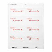 Étiquette d'expédition pour les vacances de Noël C (Feuille entière)