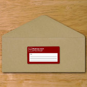 Étiquette d'expédition Red Business