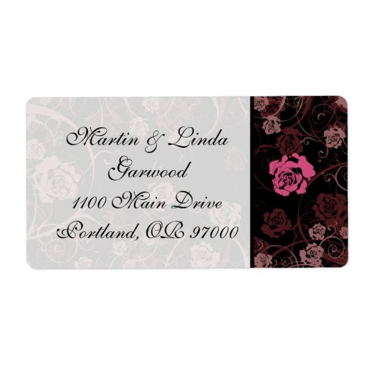 Étiquette d'expédition Romance de crépuscule v2 (Devant)