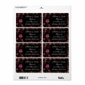 Étiquette d'expédition Romance Dusk v2 (Feuille entière)