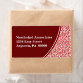 Étiquette d'expédition Scribbles Abstrait (En situation)