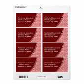 Étiquette d'expédition Scribbles Abstrait (Feuille entière)