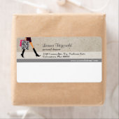 Étiquette d'expédition Shopper sophistiqué (En situation)