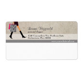 Étiquette d'expédition Shopper sophistiqué (Devant)