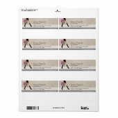 Étiquette d'expédition Shopper sophistiqué (Feuille entière)