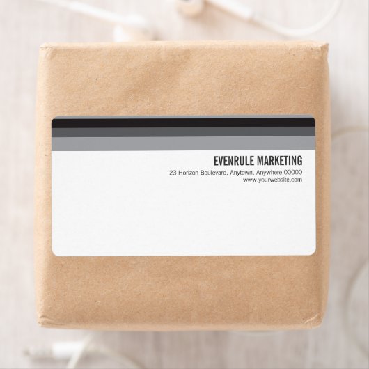 Étiquette d'expédition Tonal Stripes (En situation)