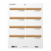 Étiquette d'expédition Tonal Stripes (Feuille entière)