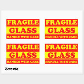 Étiquette d'expédition verre fragile (Feuille)