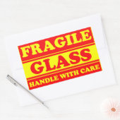 Étiquette d'expédition verre fragile (Enveloppe)
