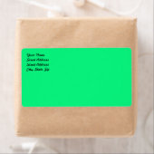 Étiquette d'expédition vert brillant (En situation)