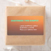 Étiquette d'expédition vide (En situation)