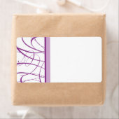 Étiquette d'expédition violet (En situation)