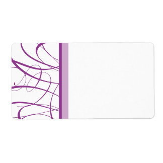 Étiquette d'expédition violet