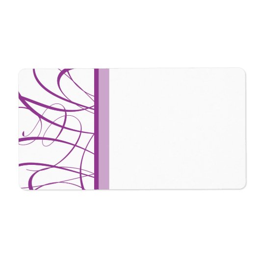 Étiquette d'expédition violet (Devant)