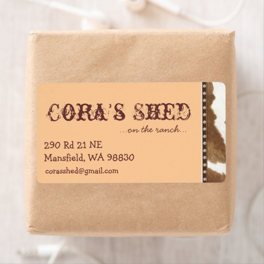 Étiquette d'expédition Western (En situation)