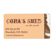 Étiquette d'expédition Western (Devant)