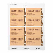 Étiquette d'expédition Western (Feuille entière)