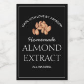Étiquette d'extraction d'amandes (Étiquettes simples)