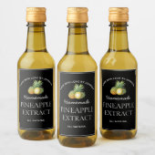 Étiquette d'extraction d'ananas (Bouteilles)