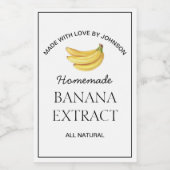 Étiquette d'extraction de banane (Étiquettes simples)