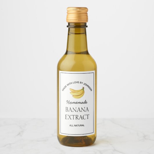 Étiquette d'extraction de banane (Devant)