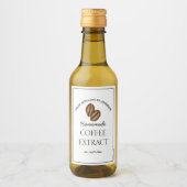 Étiquette d'extraction de café (Devant)