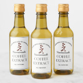 Étiquette d'extraction de café (Bouteilles)