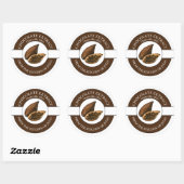 Étiquette d'extraction de chocolat (Feuille)