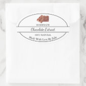 Étiquette d'extraction de chocolat maison simple (Sac)