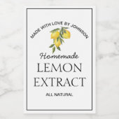 Étiquette d'extraction de citron (Étiquettes simples)