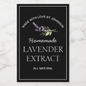 Étiquette d'extraction de lavande (Étiquettes simples)