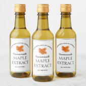 Étiquette d'extraction de l'érable (Bouteilles)