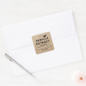 Étiquette d'extraction de vanille maison Kraft Per (Enveloppe)